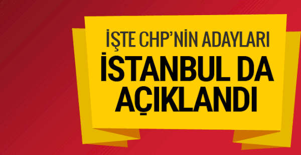 CHP'nin Ankara adayı Mansur Yavaş İstanbul adayı Ekrem İmamoğlu işte diğer adaylar
