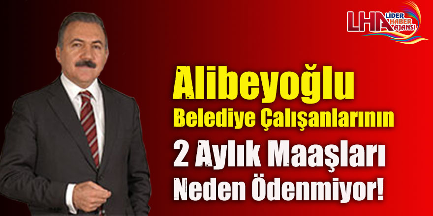 Alibeyoğlu: "Belediye çalışanlarının, 2 aylık maaşlarının neden ödenmediğini sordu"