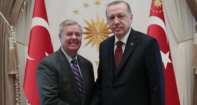 Cumhurbaşkanı Erdoğan'ın ABD'li Senatör Graham'ı kabulü sona erdi