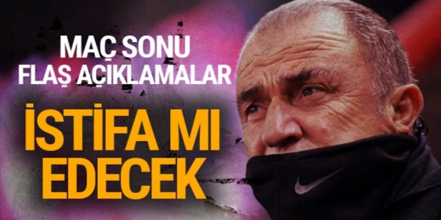 Fatih Terim'den flaş istifa açıklaması