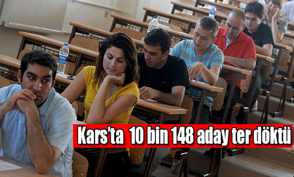 Kars'ta 10 bin 148 aday ter döktü