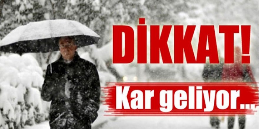 Doğu Anadolu'da 4 ilde kar yağacak