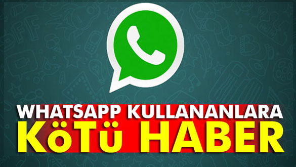 Whatsapp kullananlara kötü haber