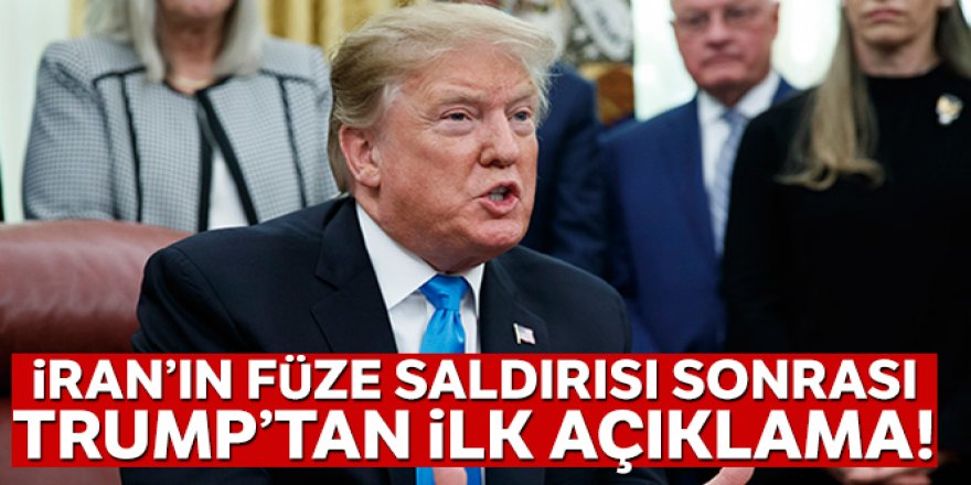 İran'ın füze saldırısı sonrası Trump'tan ilk açıklama: Her şey yolunda