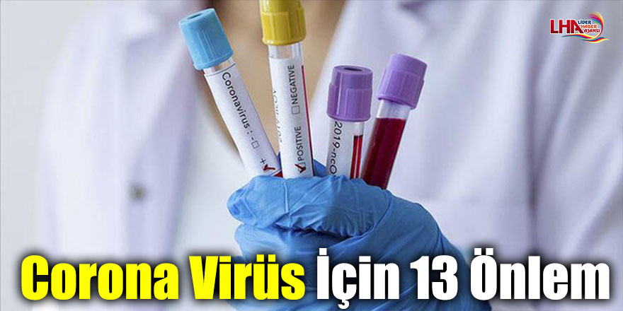 Corona Virüs İçin 13 Önlem