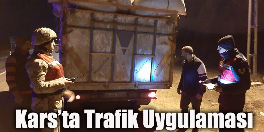 Kars’ta Trafik Uygulaması Yapıldı