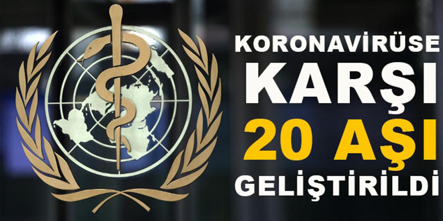 WHO: “Korona Virüse Karşı 20 Aşı Geliştirildi”