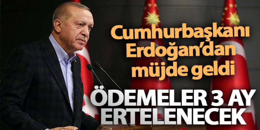 Cumhurbaşkanı Erdoğan'dan 136 bin KOBİ'ye müjde:
