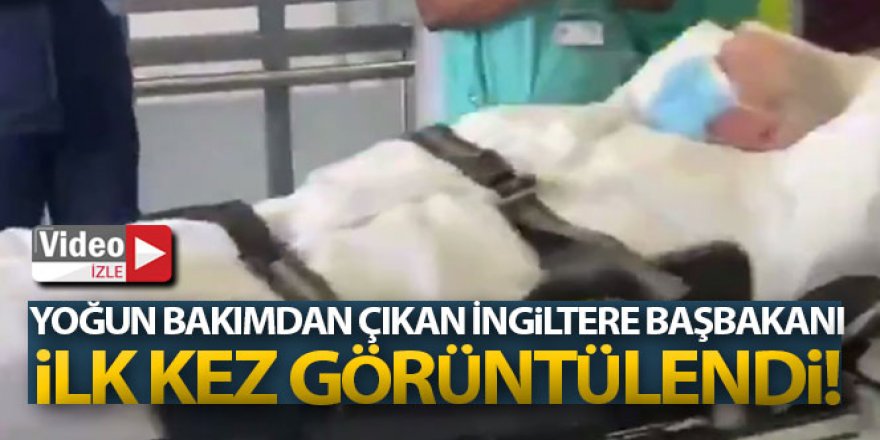 Yoğun bakımdan çıkan İngiltere Başbakanı Johnson ilk kez görüntülendi