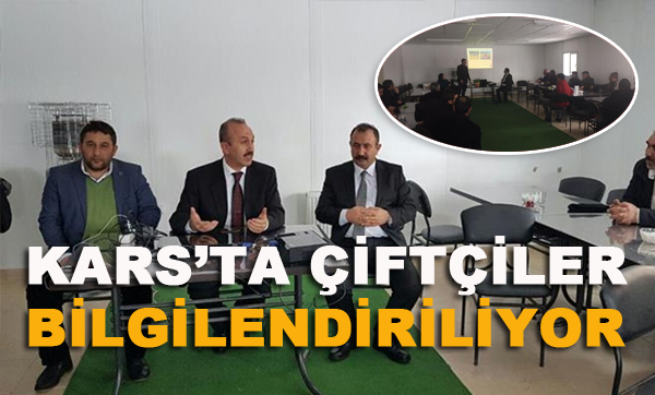 Kars'ta çiftçiler bilgilendiriliyor