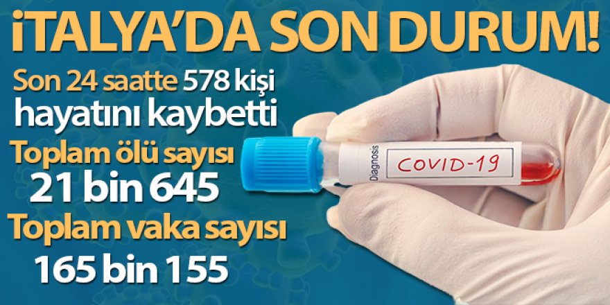 İtalya'da korona nedeniyle ölü sayısı 21 bin 645'e çıktı