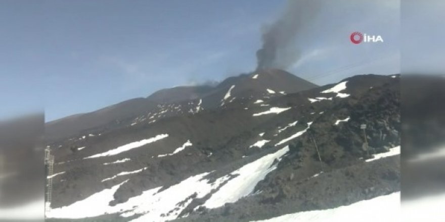 İtalya'daki Etna Yanardağı yeniden harekete geçti