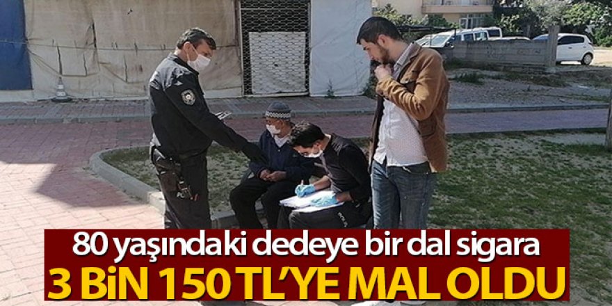 80 yaşındaki dedeye bir dal sigara 3 bin 150 TL'ye mal oldu