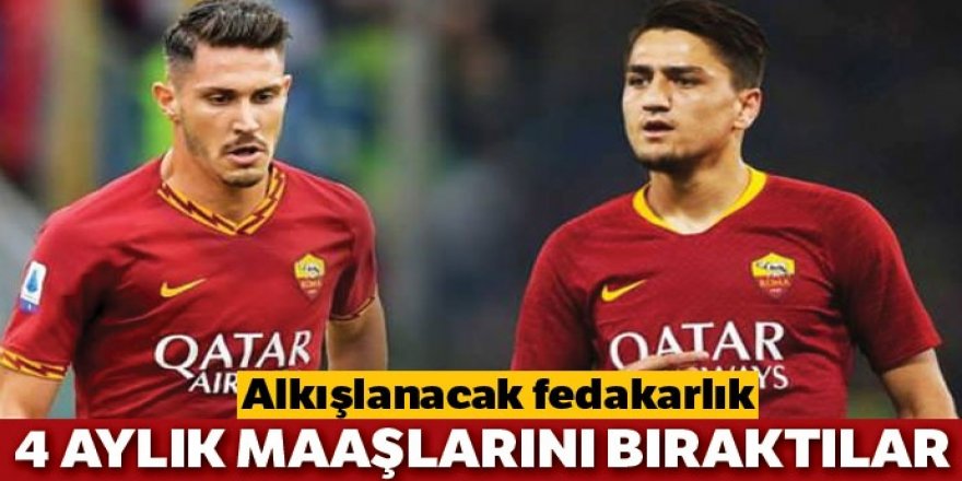 Romalı futbolcular 4 aylık maaşlarından feragat etti