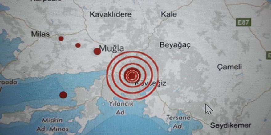 Muğla'da korkutan deprem