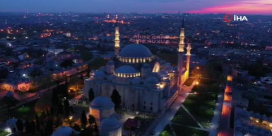 Süleymaniye Camisi'nde gün batımı hayran bıraktı