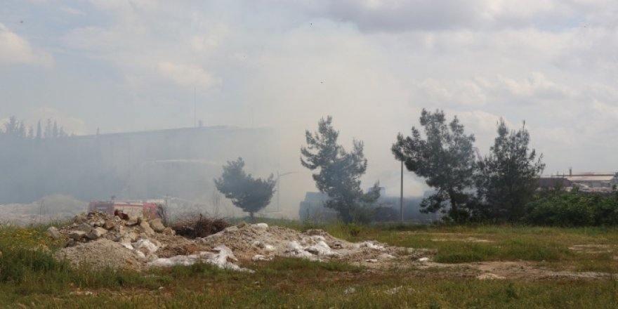 Adana'da kağıt fabrikasında yangın