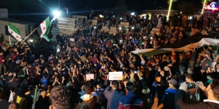 Suriye'de rejim karşıtı protesto