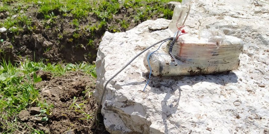 Siirt'te yola tuzaklanmış el yapımı patlayıcı bulundu