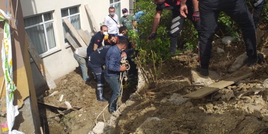 Tekirdağ'da 2 işçi göçük altında kaldı