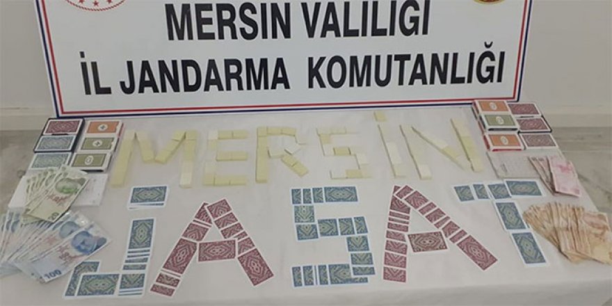 Mersin'de kumarcılara jandarmadan şok baskın