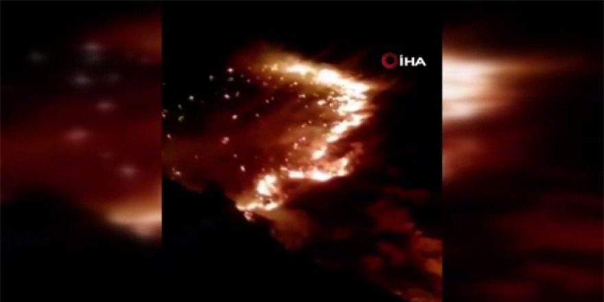 İran'ın Zagros Dağları'nda çıkan orman yangını günlerdir söndürülemedi
