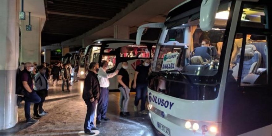 Kısıtlamanın bitmesiyle İzmir Otogarı'nda hareketlilik başladı