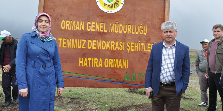 Kars’ta 15 Temmuz Hatıra Ormanı oluşturuldu