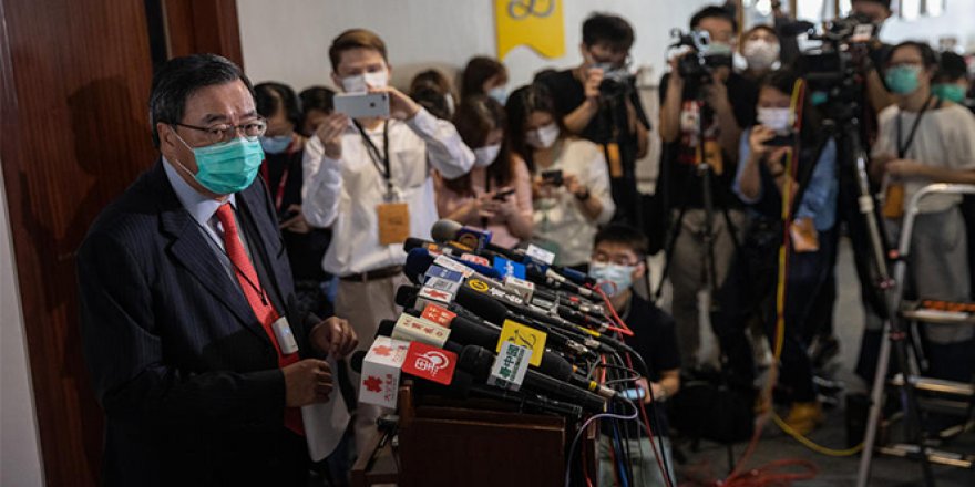 Hong Kong parlamentosunda Çin Milli Marşı yasası kabul edildi