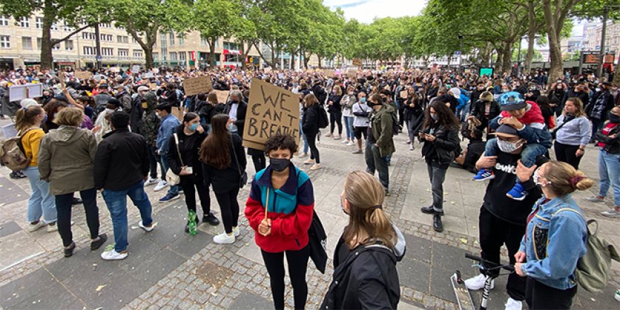 Almanya'da Floyd cinayeti protestoları bugün de devam etti