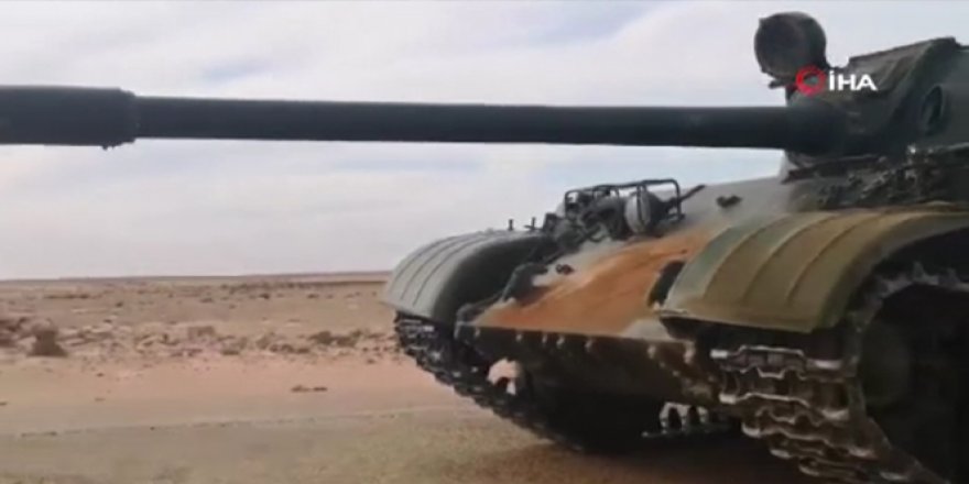 UMH güçleri, Sirte'de Hafter milislerine ait bir tankı ele geçirdi