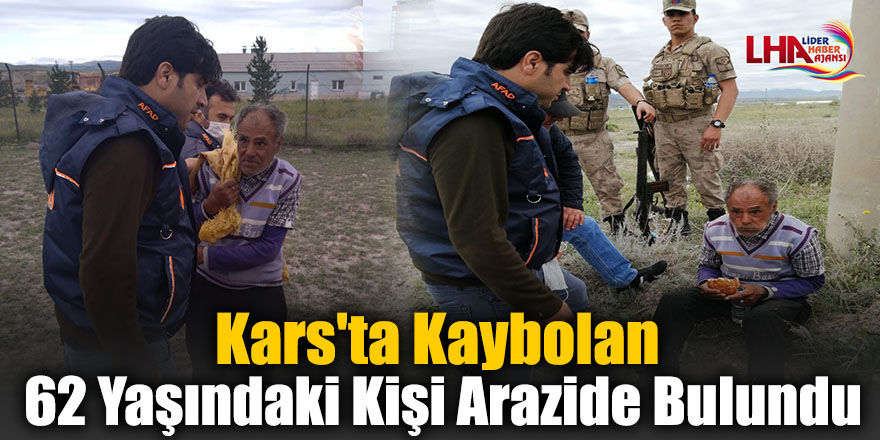 Kars'ta Kaybolan 62 Yaşındaki Kişi Arazide Bulundu
