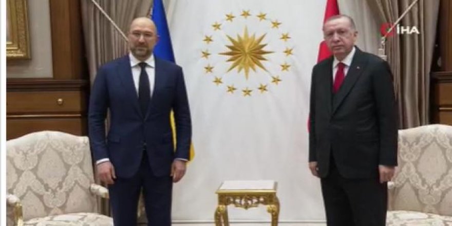 Cumhurbaşkanı Erdoğan, Ukrayna Başbakanı'nı kabul etti