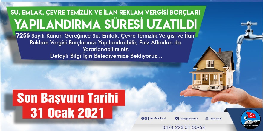 Yapılandırmada Başvuru Süresi Uzatıldı