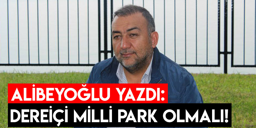 Alibeyoğlu Yazdı: Dereiçi Milli Park Olmalı!