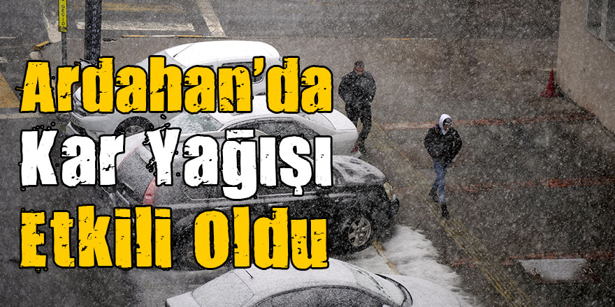 Ardahan'da Kar Yağışı Etkili Oldu