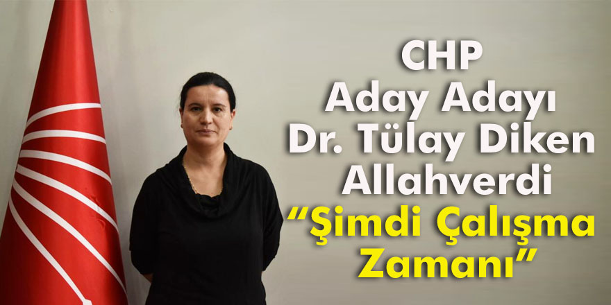 CHP aday adayı Dr. Tülay Diken Allahverdi: Şimdi çalışma zamanı