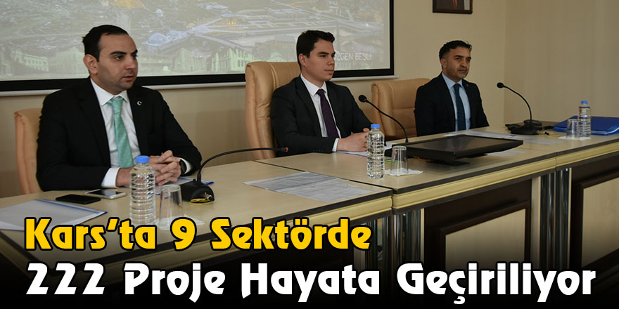 Kars’ta 9 Sektörde 222 Proje Hayata Geçiriliyor