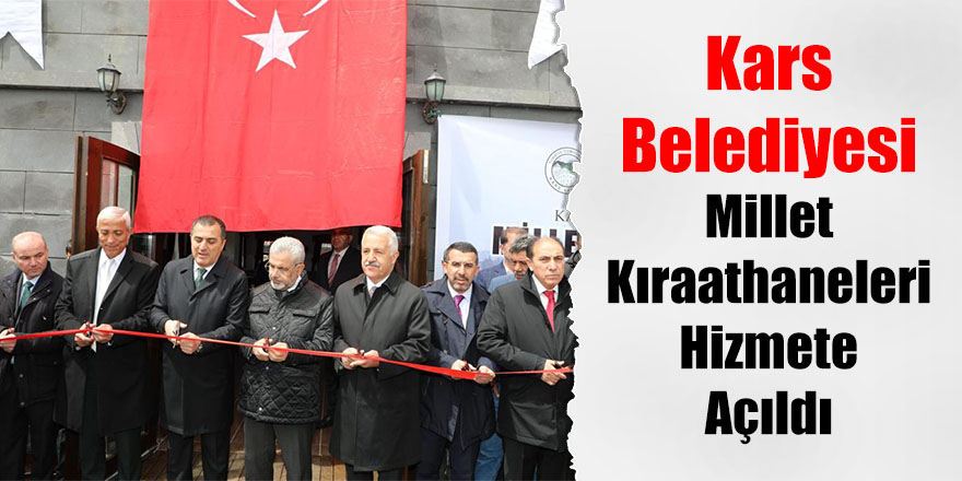 Kars Belediyesi Millet Kıraathaneleri hizmete açıldı