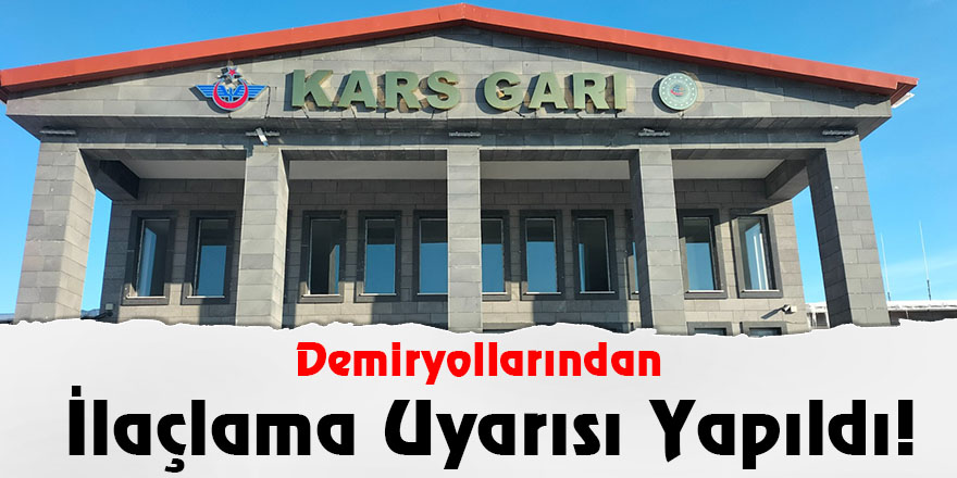 Demiryollarından İlaçlama Uyarısı Yapıldı!