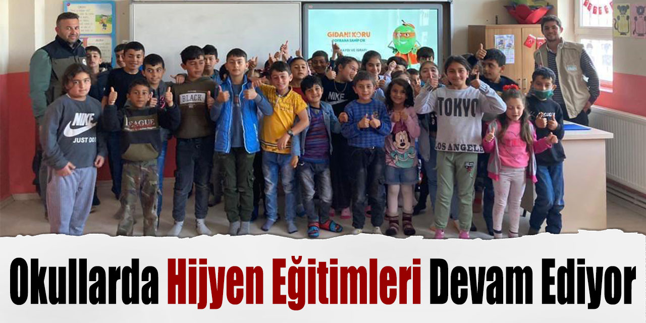 Okullarda hijyen eğitimleri devam ediyor