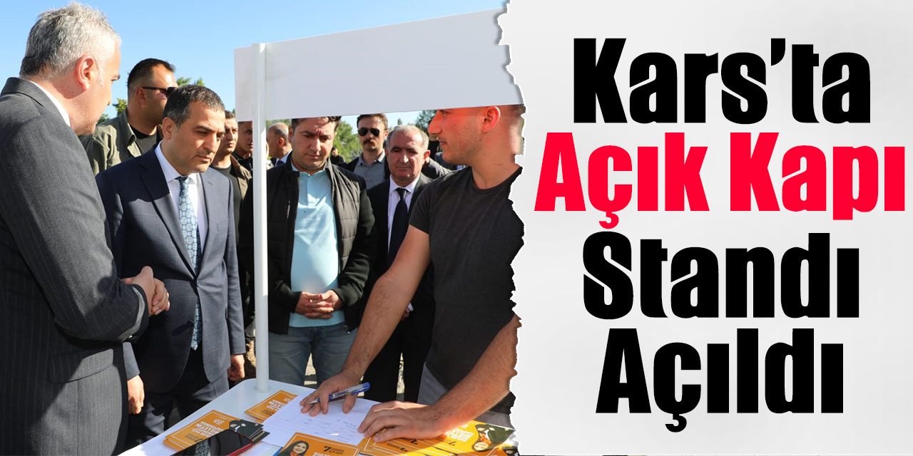 Kars’ta Açık Kapı standı açıldı