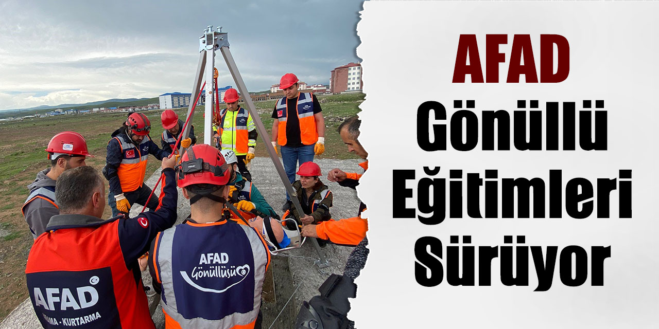 AFAD gönüllü eğitimleri sürüyor