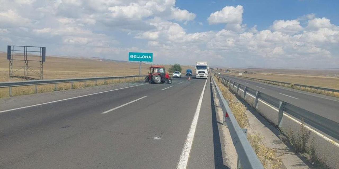 Kars’ta Yolcu Otobüsü Traktöre Çarptı