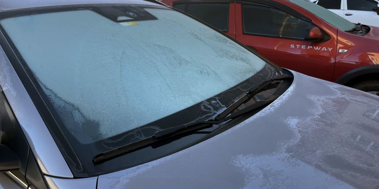 Kars'ta sabah soğuk hava etkili oldu