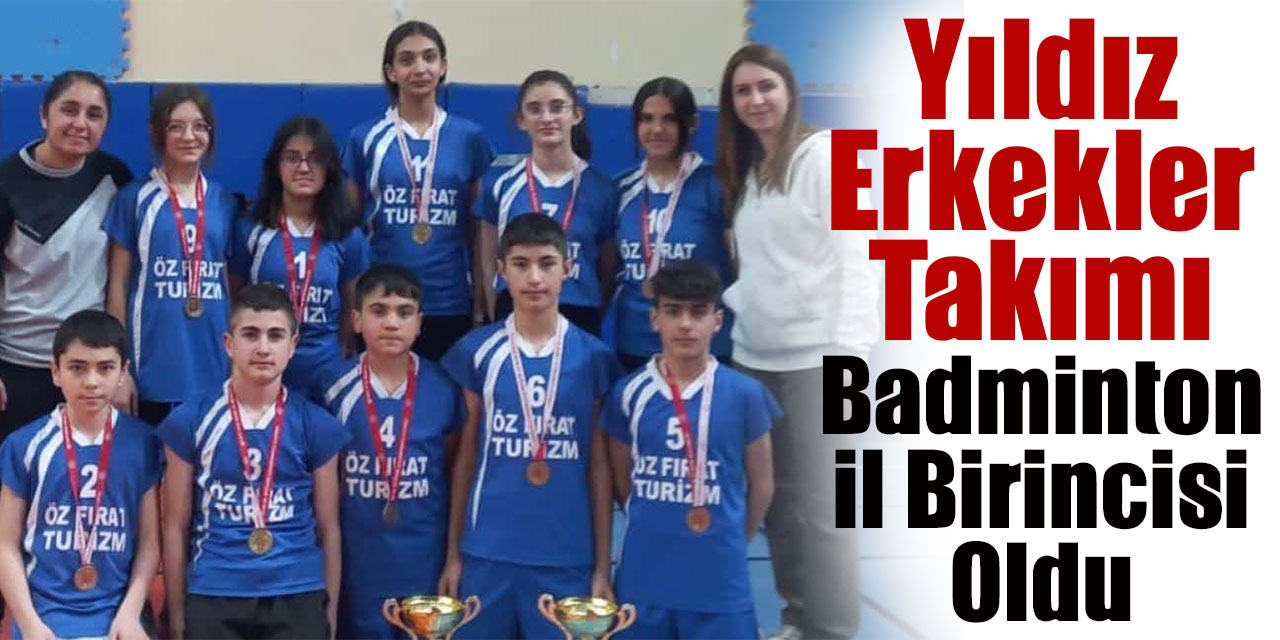Yıldız Erkekler takımı badminton il birincisi oldu