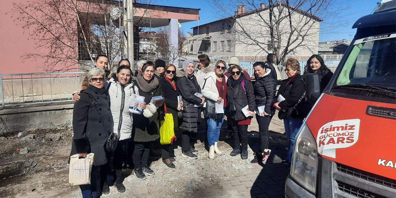 CHP Kars Kadın Kolları Başkanlığı Sahada