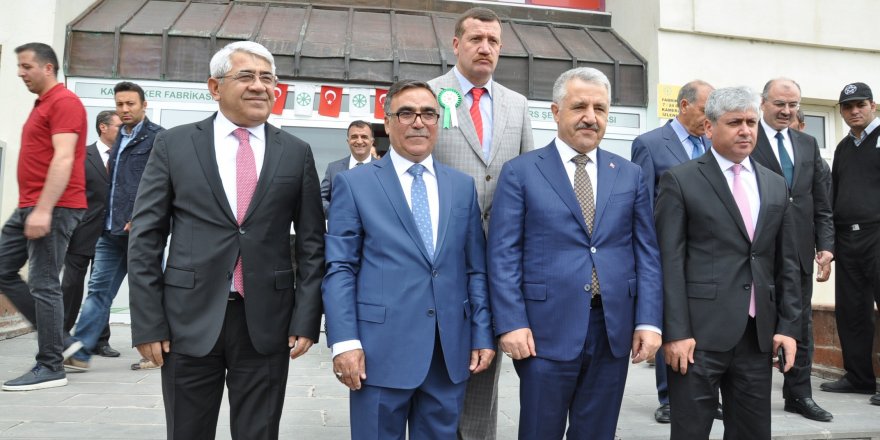 Bakan Arslan, Şeker Fabrikasının 24. Pancar Alım Kampanya Törenine katıldı