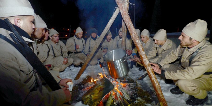 Sarıkamış şehitleri için eksi 15’te saygı nöbeti