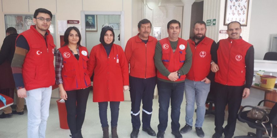 Kars'ta Zeytin Dalı Harekatı'na kan bağışı ile destek